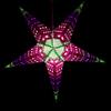 Spika Green Paper Star Lantern with 12 Foot Power Cord Included view 3