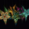 Spika Green Paper Star Lantern with 12 Foot Power Cord Included view 4