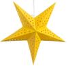 Solid Yellow Paper Star Lantern with 12 Foot Power Cord Included view 1