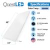 QUEST MANUFACTURING QuestLED 2x4 LED Ceiling Light 4 Pack, 50W, 5000K, Flat Ultra-Slim Dimmable Edge Lit LED Panel Light view 2