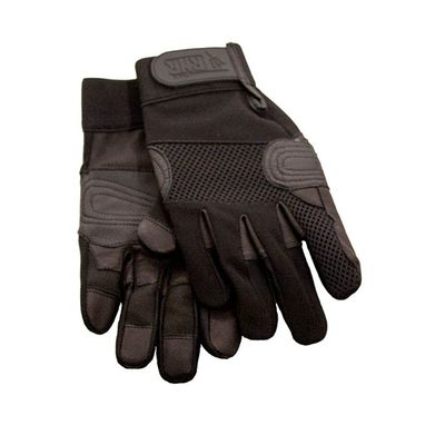 Rock-N-Rescue Rope Master Gloves - Version II, Lightweight, Breathable, Stretchable, Nylon Construction for Dexterity and Comfort, Leather Reinforced Palms for Protection, Medium