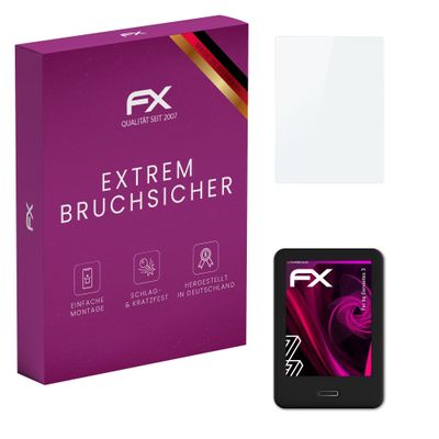 atFoliX Plastic Glass Protective Film compatible with bq Cervantes 3, 9H Hybrid-Glass FX Screen Protector