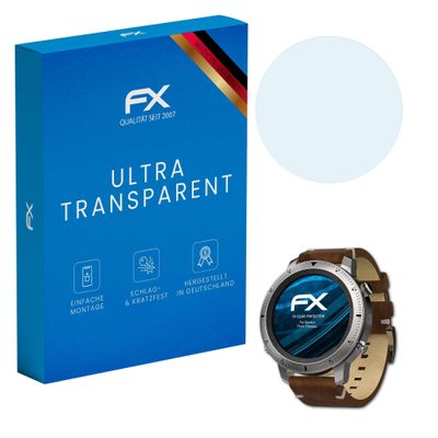 atFoliX Screen Protection Film compatible with Garmin Fenix Chronos Screen Protector, ultra-clear FX Protective Film (3X)