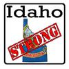 CustomDecal US Idaho State (K13) - Premium Strong Flag Vinyl Decal - American State Pride Sticker for Cars, Trucks, Windows, and Laptops - USA Flag Black and White Design - Waterproof 5'' view 1