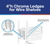 Shelving Inc. 14" w Ledge for Wire Shelving, 4 Count view 3