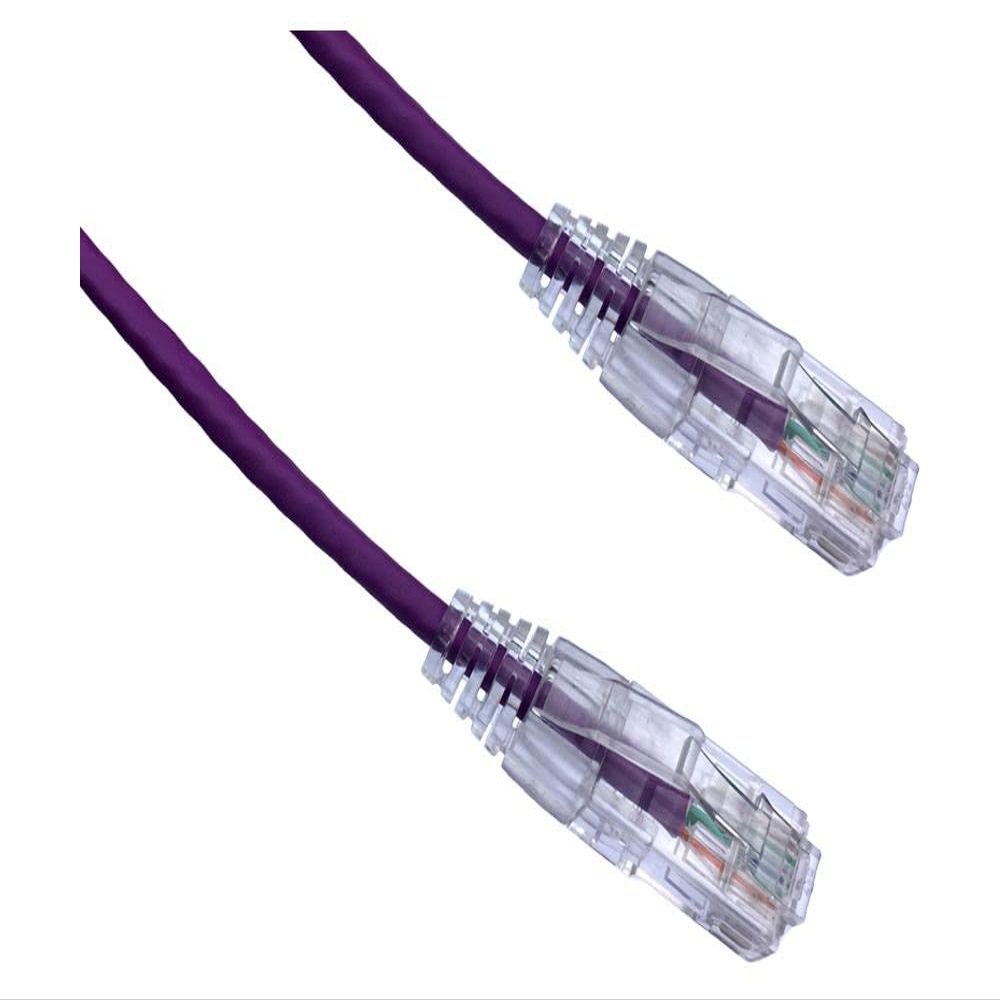 Axiom Memory SOLUTIONLC 10FT CAT6 BENDNFLEX Ultra-Thin SNAGLESS Patch Cable 550MHZ (Purple)