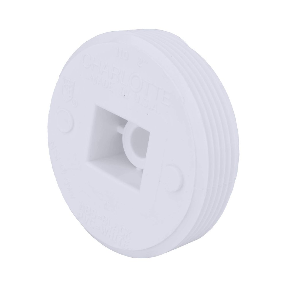 CHARLOTTE PIPE 2 DWV Flush CLEANOUT Plug DWV (Drain, Waste and Vent) (1 Unit Piece)