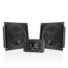 AC Infinity AIRPLATE T8, Quiet Cooling Dual-Fan System 6" with Thermostat Control, for Home Theater AV Cabinets view 1