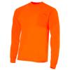 JORESTECH Safety Bright Visibility Long Sleeve Work T Shirt with Chest Pocket, Moisture Wicking Orange Fabric view 1