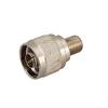 2pcs Rf Wire Terminal Copper Alloy Connector F-n Adapter F Female to N Plug Straight for Wireless Antenna Ships from USA view 1