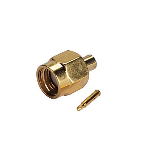 5pcs Rf Wire Coaxial Cable Terminal Copper Alloy Connector SMA Male Solder for Rg405 0.086 Ships from USA