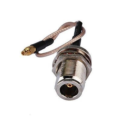 0.5ft Rf Wire Connector MMCX Male to N Female Nut O-Ring Straight Assembly Extension Coaxial Cable Rg316 15cm for Wireless Antenna Ships from USA