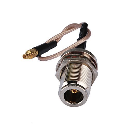 0.5ft Rf Wire Connector MMCX Male to N Female Nut O-Ring Straight Assembly Extension Coaxial Cable Rg316 15cm for Wireless Antenna Ships from USA
