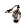 0.5ft Rf Wire Connector MMCX Male to N Female Nut O-Ring Straight Assembly Extension Coaxial Cable Rg316 15cm for Wireless Antenna Ships from USA view 1