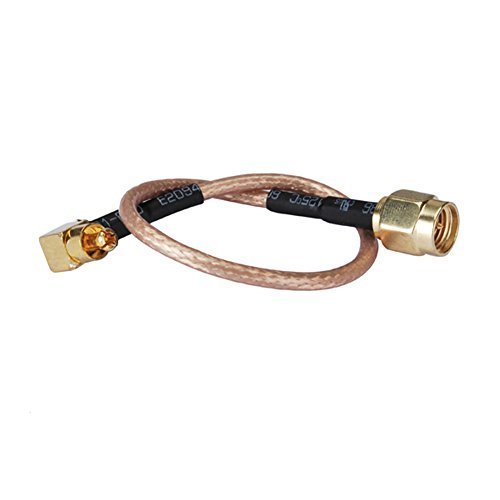 1ft Rf Wire Connector Mc-Card Male Right Angle to SMA Plug Straight Assembly Extension Coaxial Cable Rg316 30cm for Wireless Antenna Ships from USA