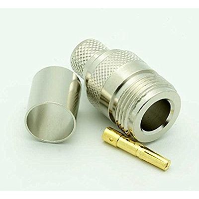 2pack N Female Crimp Plug RF Connector for LMR400 RG213 RG8 Type Cable Ships from USA