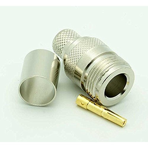 2pack N Female Crimp Plug RF Connector for LMR400 RG213 RG8 Type Cable Ships from USA