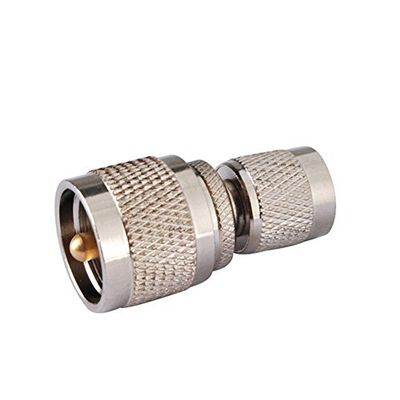 2pcs Rf Wire Terminal Copper Alloy Connector Uhf-tnc Adapter Tnc Male to Uhf Plug Straight for Wireless Antenna Ships from USA