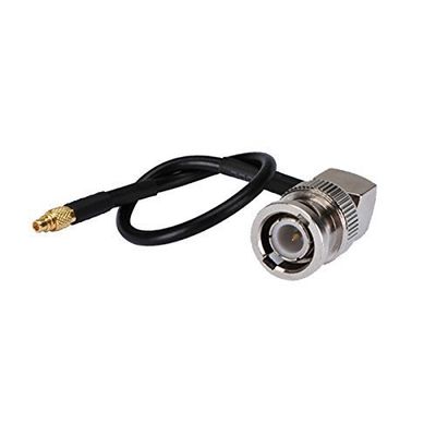 0.5ft Rf Wire Terminal Connector BNC Plug Right Angle to Mmcx Male Straigh Coaxial Cable Extension Rg174 15cm for Wireless Antenna Ships from USA