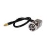 0.5ft Rf Wire Terminal Connector BNC Plug Right Angle to Mmcx Male Straigh Coaxial Cable Extension Rg174 15cm for Wireless Antenna Ships from USA view 1