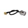 0.5ft Rf Wire Terminal Connector Bnc Plug Straight to Mcx Male Right Angle Coaxial Cable Extension Rg174 15cm for Wireless Antenna Ships from USA view 1