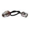 1ft Rf Wire Coaxial Cable Terminal Connector BNC Male to N Female Bulkhead O-Ring Straight Assembly Pigtail Rg174 30cm Copper Conductor for Wireless Antenna Ships from USA view 1
