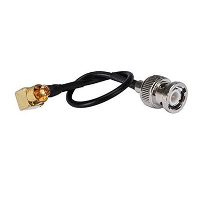 0.5ft Rf Wire Coaxial Cable Terminal Connector BNC Male Straight to Mc-Card Plug Right Angle Rg174 15cm for Instrument and Computer Networking Ships from USA
