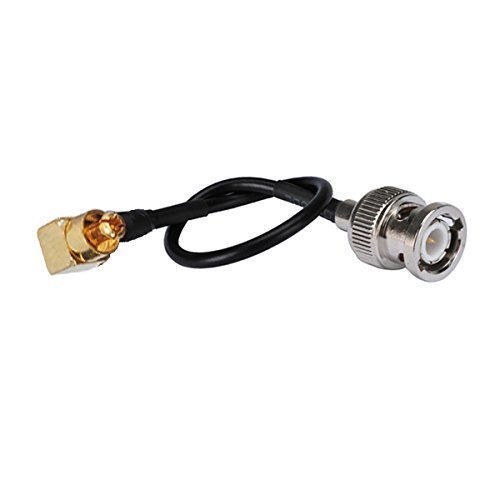 0.5ft Rf Wire Coaxial Cable Terminal Connector BNC Male Straight to Mc-Card Plug Right Angle Rg174 15cm for Instrument and Computer Networking Ships from USA