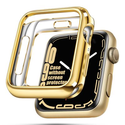 top4cus 42mm Protective Case for Apple Watch Series 3/2/1, Gold
