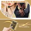 top4cus 42mm Protective Case for Apple Watch Series 3/2/1, Gold view 3