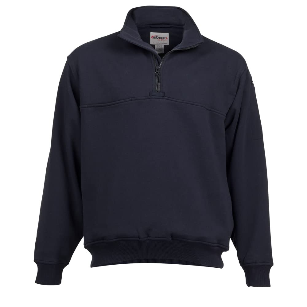 Elbeco Shield Job Shirt - Self Collar, Navy - 3730-M