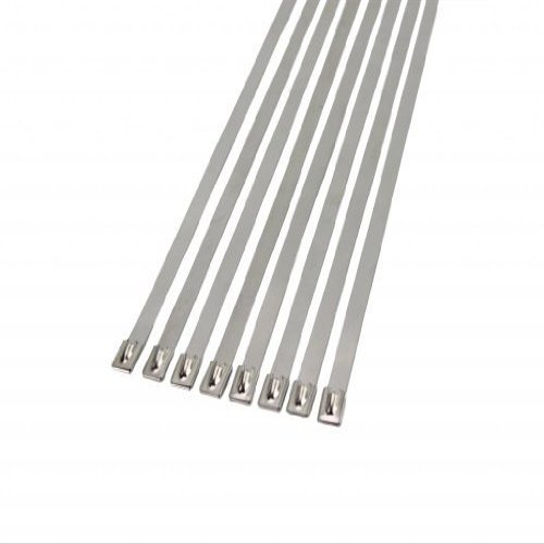 5/16" Stainless Steel Self-Locking Ball Lock Cable Ties, Extra Wide, Monster Size (25, 32)