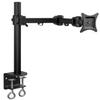 Jessica Bae Monitor Arm Single LCD Monitor Desk Mount Stand Fully Adjustable Fits 20 21 23 24 27 30 32 Screens Height Adjustable Tilt Swivel Rotate, Clamp Base (MI-751) view 1