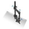 Jessica Bae Monitor Arm Single LCD Monitor Desk Mount Stand Fully Adjustable Fits 20 21 23 24 27 30 32 Screens Height Adjustable Tilt Swivel Rotate, Clamp Base (MI-751) view 2