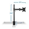 Jessica Bae Monitor Arm Single LCD Monitor Desk Mount Stand Fully Adjustable Fits 20 21 23 24 27 30 32 Screens Height Adjustable Tilt Swivel Rotate, Clamp Base (MI-751) view 4