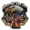 Collectible Patriotic Decals (4in,6pack), Share Your Support with Our Vinyl Home of The Free Because of The Brave Stickers for Your Home, Car, Cases and More, Souvenir Gifts for Patriotic Americans view 1