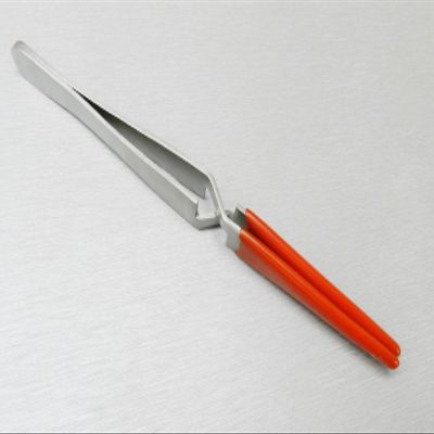 Cross Locking Tweezers with Rubber PVC Tips Cross Lock Coated Tips 6.5" for Lab Industrial Jewelry Tool Tweezers Tips Have Rubber Coating for Securely Holding to Not Mar Scratch the Article By JTS