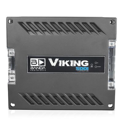 1-Channel Vehicle Audio Bass Amplifier - High-Powered Mono Bass Amplifier w/Subsonic Filter and Low Pass Filter Stable at 1 ohm, LED Indicators, Sound Specialization - Banda VIKING5001