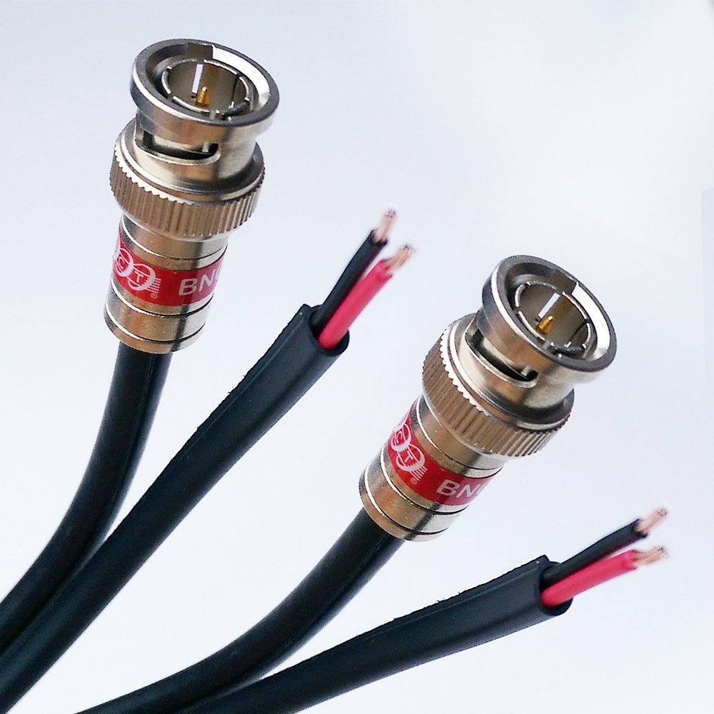 PHAT SATELLITE 320ft Copper Center CCTV TVI CVI AHD HD-SDI Surveillance Camera RG-59 Siamese Cable 20AWG Premium Grade All Brass Anti Corrosion BNC Connector 95% Braid ETL cm Assembled in USA INT