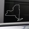 Nashville Decals New York Vinyl Decal Laptop Car Truck Bumper Window Sticker, 6" x 4.5", Gray view 1