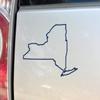 New York Vinyl Decal Laptop Car Truck Bumper Window Sticker, 6" x 4.5", Navy view 1