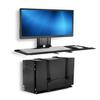 Mount-It! Monitor and Keyboard Wall Mount with CPU Holder, Height Adjustable Standing VESA Keyboard Tray, 25 Inch Wide Platform with Mouse Pad (MI-7919) view 1