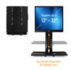 Mount-It! Monitor and Keyboard Wall Mount with CPU Holder, Height Adjustable Standing VESA Keyboard Tray, 25 Inch Wide Platform with Mouse Pad (MI-7919) view 4