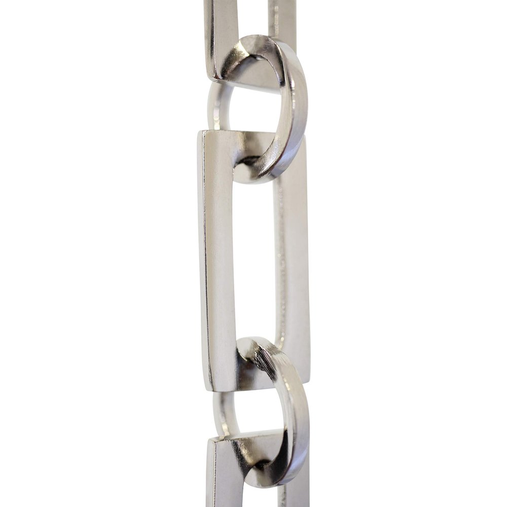 RCH Hardware CH-12-PN Brass Chandelier Chain, Polished Nickel (1 Foot)