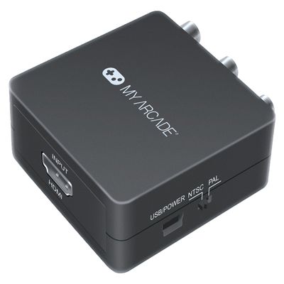 My Arcade DGUN-2937 Retro Converter for HDMI to Composite-10FT RCA cable and 6FT Micro USB cable