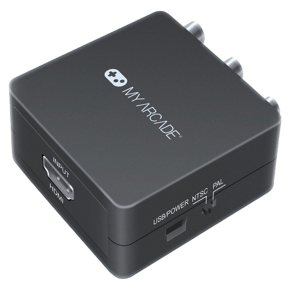 My Arcade DGUN-2937 Retro Converter for HDMI to Composite-10FT RCA cable and 6FT Micro USB cable