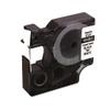 Rhino Permanent Poly Industrial Label Tape, 3/8" x 18 ft, White/Black Print view 2