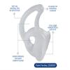 Ambidextrous Clear Small Skeleton Ear Tip view 2