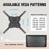 ELG Full Motion TV Wall Mount for TVs 26'' to 65'', Holds up to 66.1lbs, Articulating Arms Swivels Tilt Extension, Max VESA 400x400mm, FULL40, Steel, Black view 2