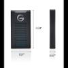 G-Technology 2TB G-DRIVE mobile SSD Durable Portable External Storage - USB-C (USB 3.1), Up to 560 MB/s - 0G06054-1, black view 3